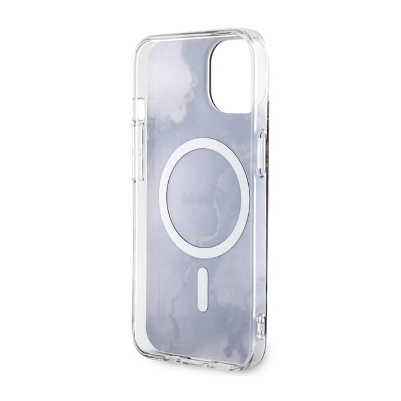 Guess Golden Marble MagSafe - Case for iPhone 14 (Purple) - 7