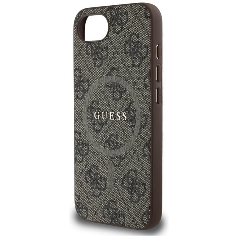 Guess 4G Ring Classic Logo MagSafe - Case for iPhone 16e (brown) - 6