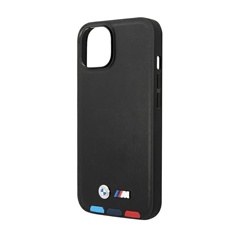 BMW Leather Hot Stamp Tricolor MagSafe - Case for iPhone 14 (Black) - 6