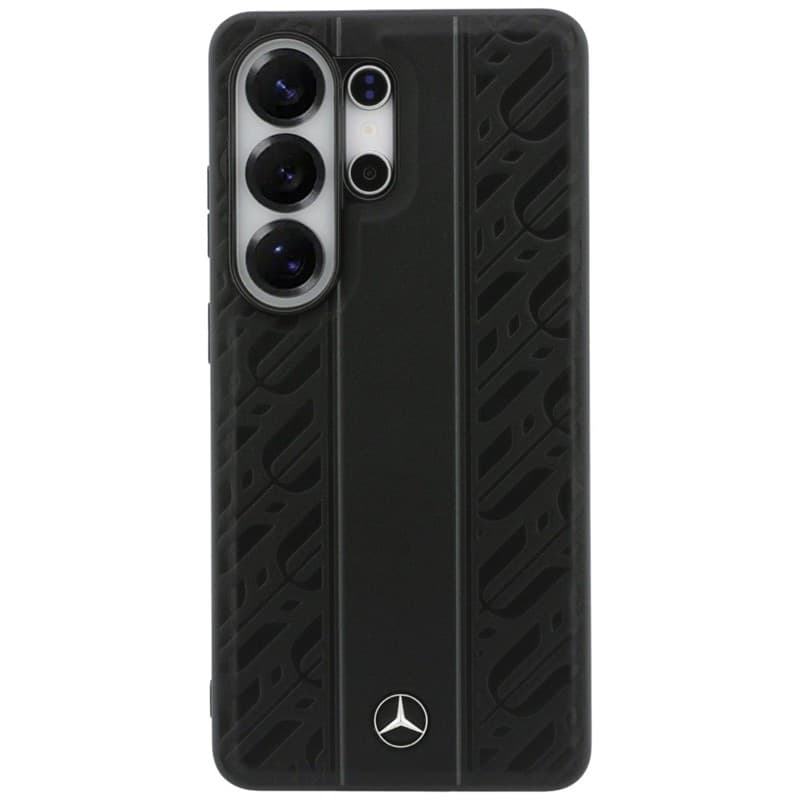 Custodia MagSafe Mercedes Laurel Leaves Vertical Stripes per Samsung Galaxy S26 Ultra (Nero) - 3