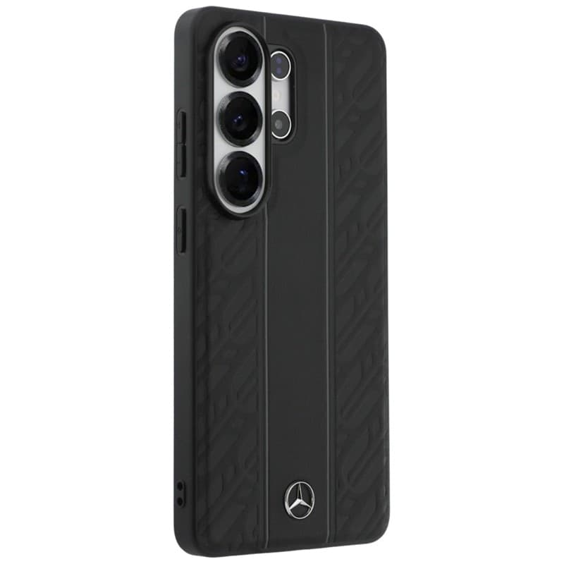 Custodia MagSafe Mercedes Laurel Leaves Vertical Stripes per Samsung Galaxy S26 Ultra (Nero) - 4