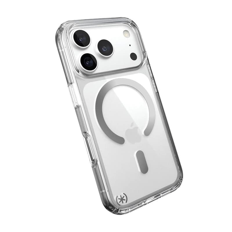 Speck Presidio Perfect Clear MagSafe - Custodia per iPhone 18 Pro / 17 Pro (Trasparente) - 6