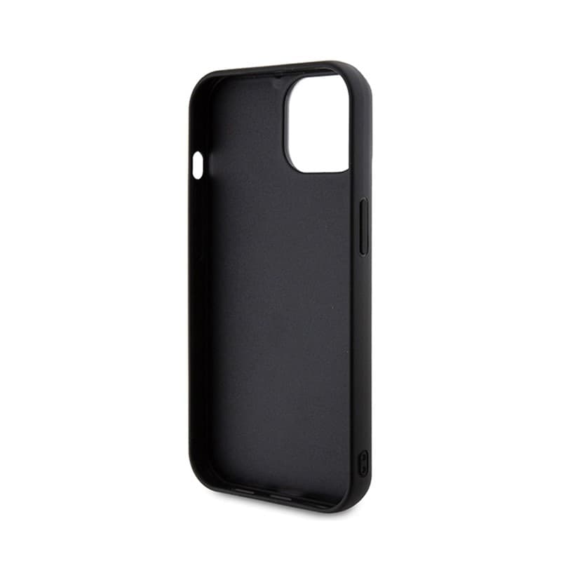 Karl Lagerfeld 3D Rubber Glitter Logo - Case for iPhone 15 (Black) - 7