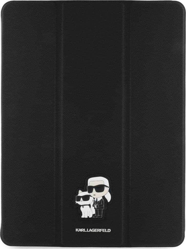 Karl Lagerfeld Book Cover Saffiano Magnetic Karl & Choupette - Case iPad Air 13” M3 (2025) / iPad Air 13” M2 (2024) (black) - 2