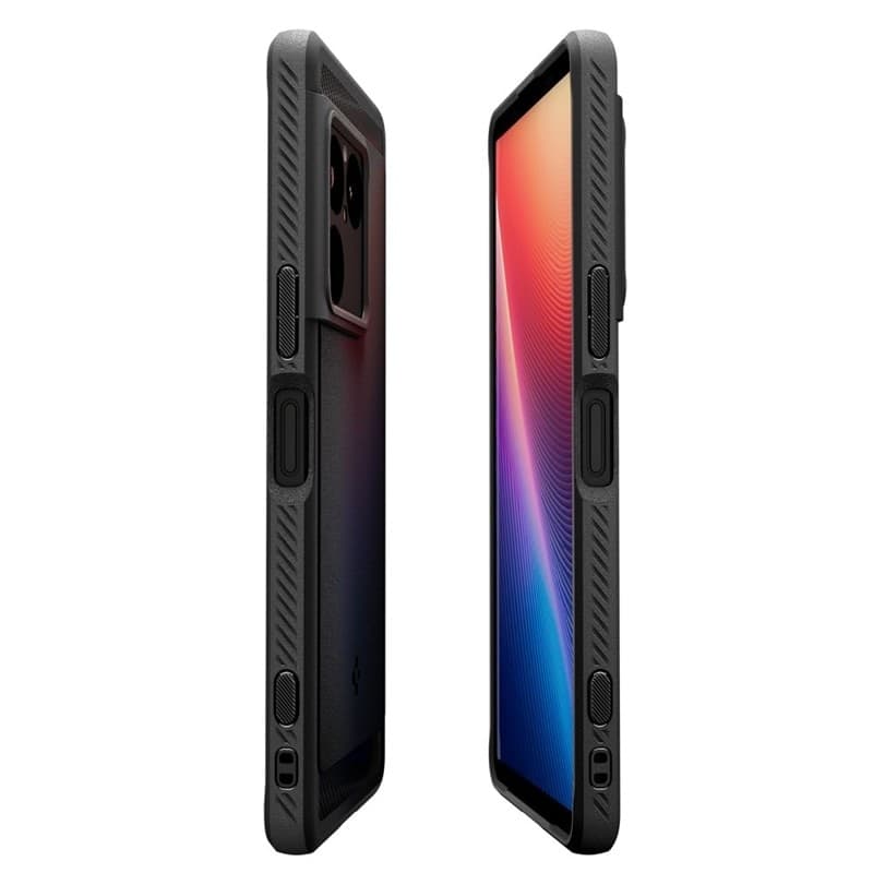 Spigen Rugged Armor - Custodia per Sony Xperia 1 VIII (Nero opaco) - 6