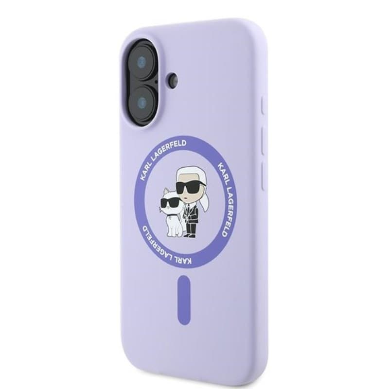 Karl Lagerfeld Silicone Karl & Choupette Ring MagSafe - Case iPhone 16 Plus (purple) - 2