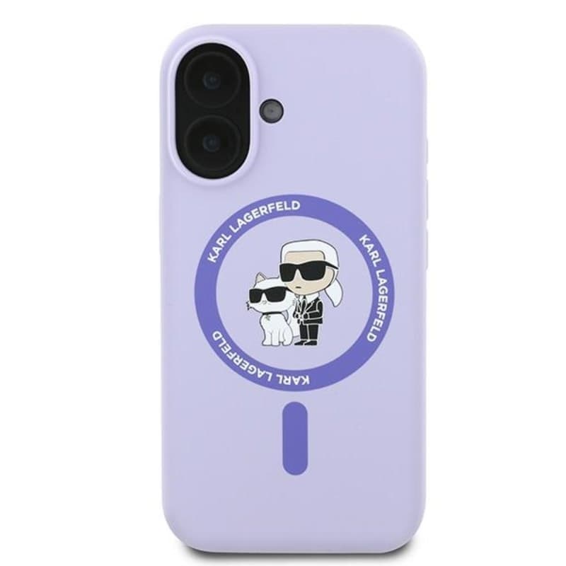 Karl Lagerfeld Silicone Karl & Choupette Ring MagSafe - Case iPhone 16 Plus (purple) - 3
