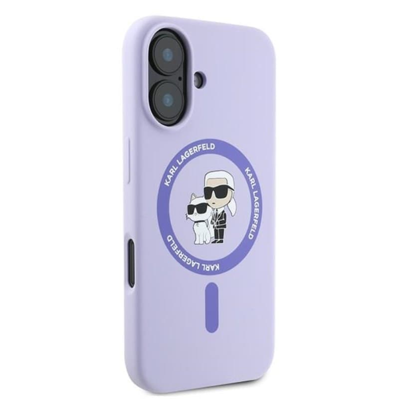 Karl Lagerfeld Silicone Karl & Choupette Ring MagSafe - Case iPhone 16 Plus (purple) - 4