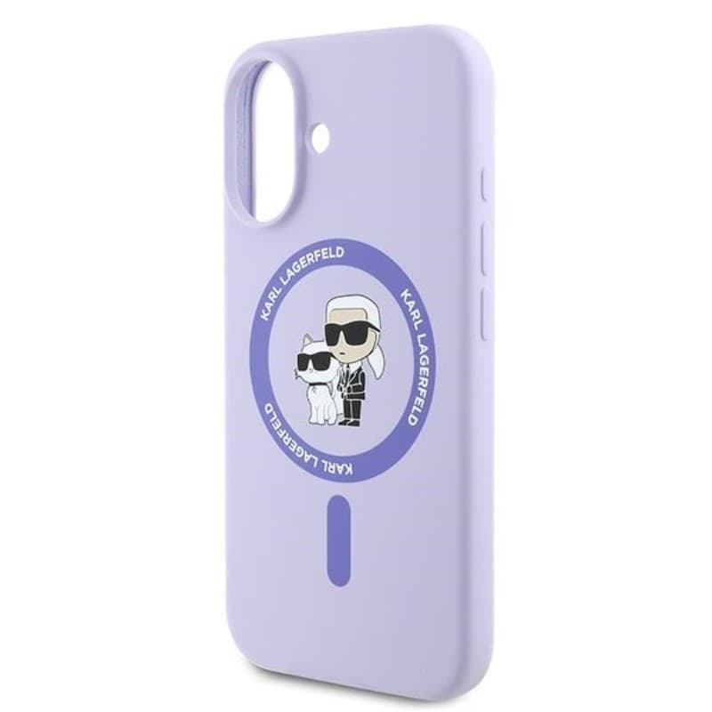Karl Lagerfeld Silicone Karl & Choupette Ring MagSafe - Case iPhone 16 Plus (purple) - 6