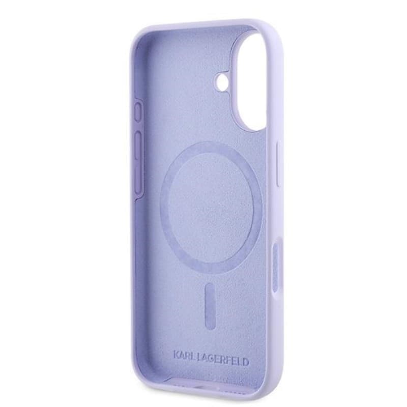 Karl Lagerfeld Silicone Karl & Choupette Ring MagSafe - Case iPhone 16 Plus (purple) - 7