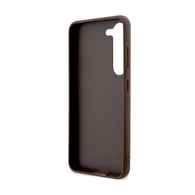 Guess 4G Bottom Stripe Metal Logo Collection - Samsung Galaxy S24+ Case (brown) - 7