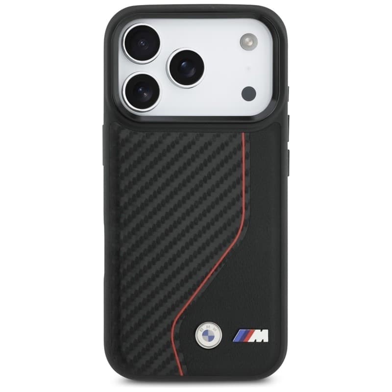 BMW M Carbon Line & Logo MagSafe - Case iPhone 17 Pro (red) - 3