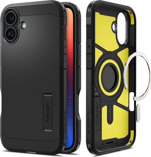 Spigen Tough Armor Mag MagSafe - Case for iPhone 16 (Black) - 2