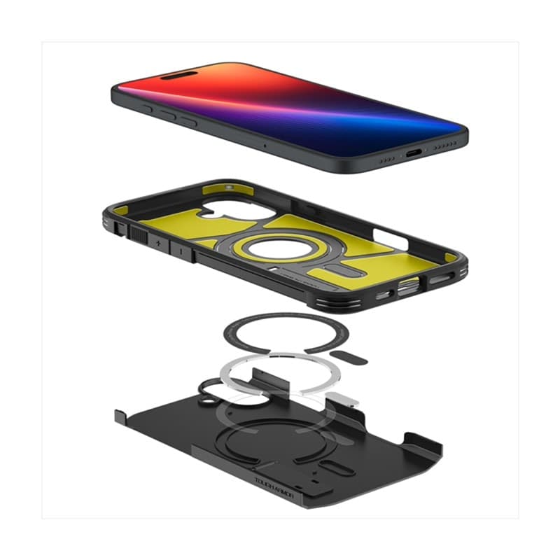 Spigen Tough Armor Mag MagSafe - Case for iPhone 16 (Black) - 10
