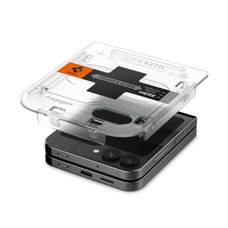 Spigen Glas.TR EZ Fit 2-Pack - Tempered glass for Samsung Galaxy Z Flip 6 / 7 FE (2 pieces) - 8