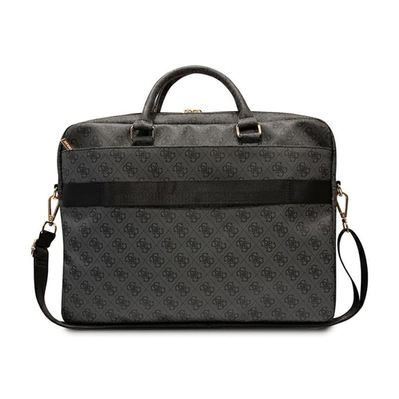 Guess 4G Printed Stripes Computer Bag - 16" Notebook Bag (Black) - 3