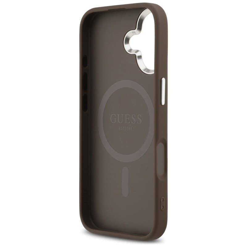 Guess 4G Triangle Logo MagSafe - Case iPhone 17 (brown) - 7
