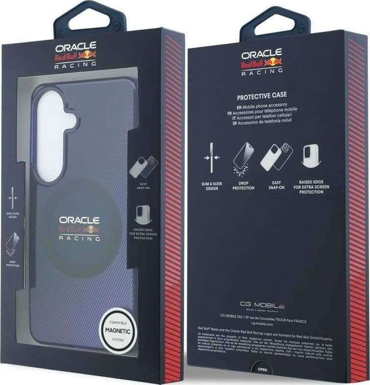 Custodia MagSafe a doppio strato Red Bull per Samsung Galaxy S26 (blu navy) - 8