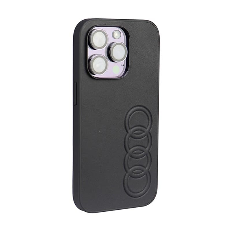 Audi Synthetic Leather - Case for iPhone 14 Pro (Black) - 2