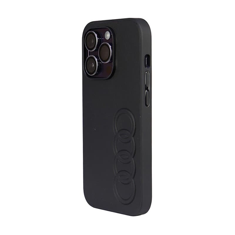 Audi Synthetic Leather - Case for iPhone 14 Pro (Black) - 3