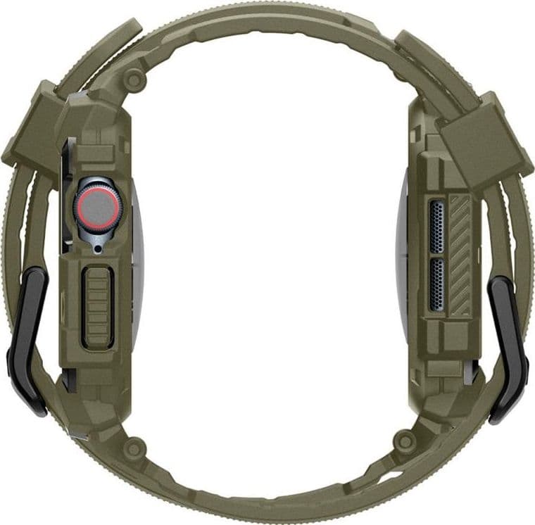 Spigen Rugged Armor Pro - Band with Case for Apple Watch 10 46 mm (Vintage Khaki) - 3