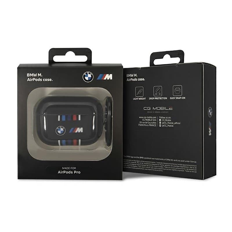 BMW Multiple Coloured Lines - Case for Apple AirPods Pro (Black) - 3
