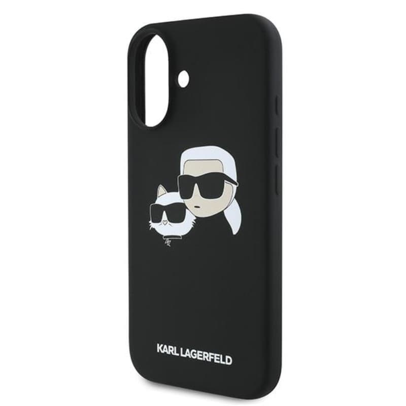 Karl Lagerfeld Silicone Double Heads Print MagSafe - Case iPhone 16 Plus (black) - 6