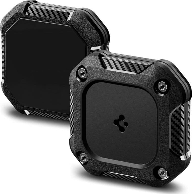Confezione da 4 custodie Spigen Tough Armor per Apple AirTag 1/2 (nere) (4 pezzi) - 2