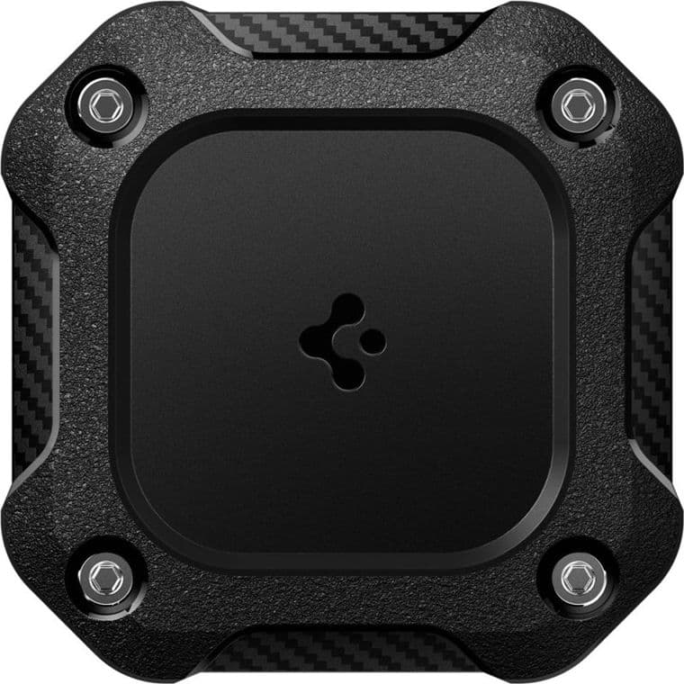 Confezione da 4 custodie Spigen Tough Armor per Apple AirTag 1/2 (nere) (4 pezzi) - 3