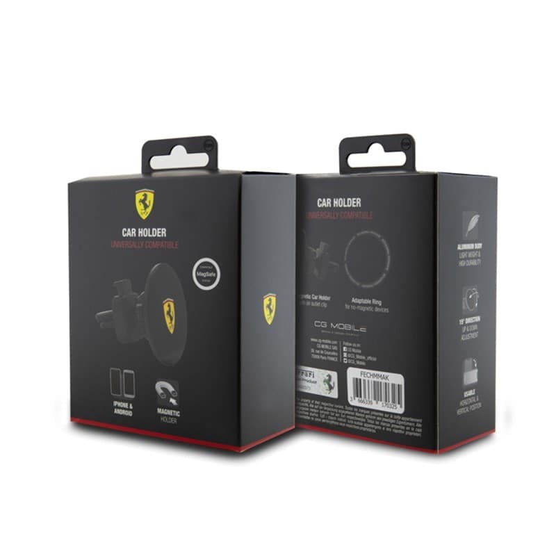 Ferrari MagSafe Printed Shield - Magnetic car holder (black) - 4
