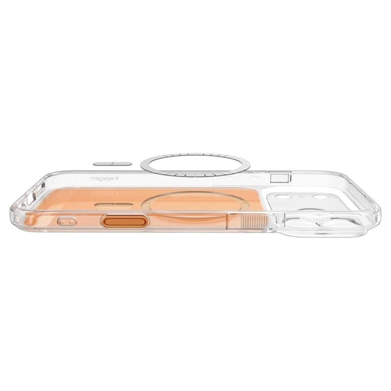 Spigen Ultra Hybrid T Mag MagSafe - Custodia per iPhone 18 Pro Max / 17 Pro Max (Arancione lucido) - 5