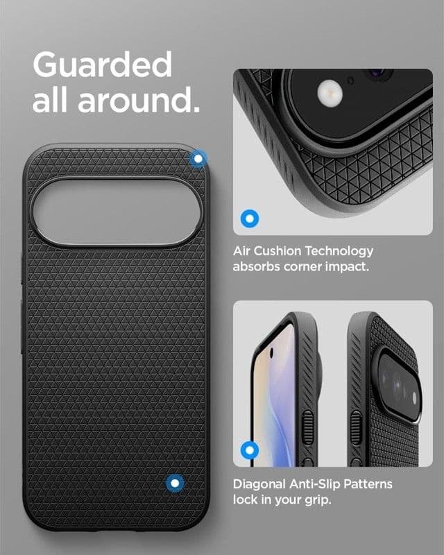 Spigen Liquid Air Mag MagSafe - Custodia per Google Pixel 11 Pro (Nero opaco) - 10
