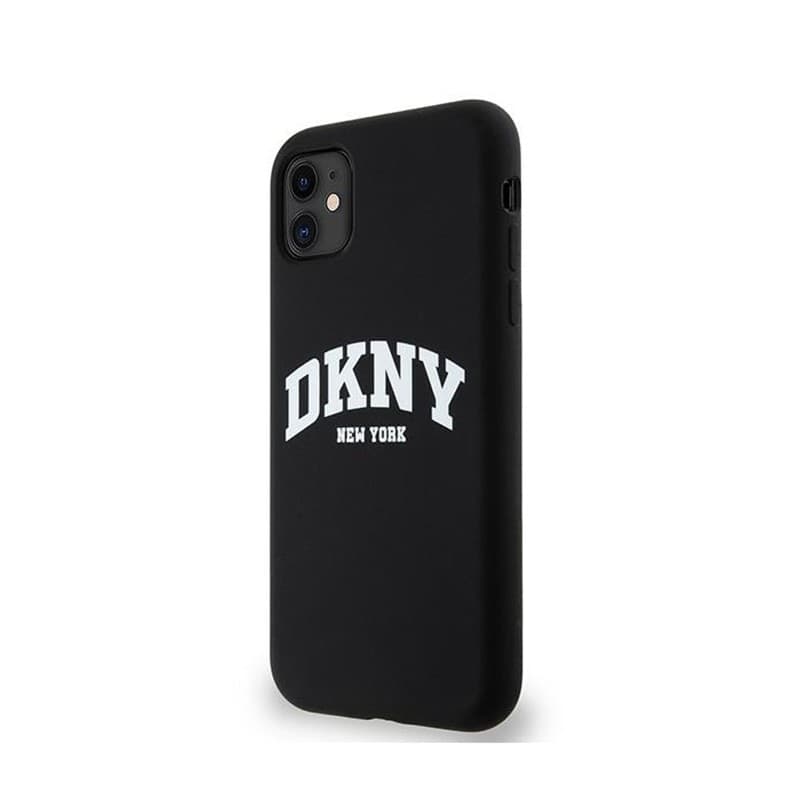 DKNY Liquid Silicone White Printed Logo MagSafe - Case for iPhone 11 (black) - 2