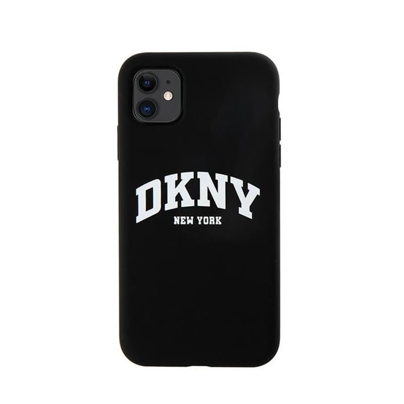 DKNY Liquid Silicone White Printed Logo MagSafe - Case for iPhone 11 (black) - 3