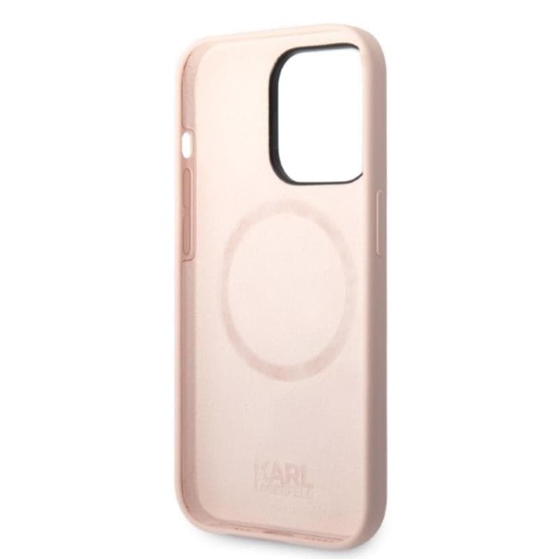 Karl Lagerfeld Liquid Silicone Karl & Choupette MagSafe - Case for iPhone 14 Pro Max (Pink) - 6