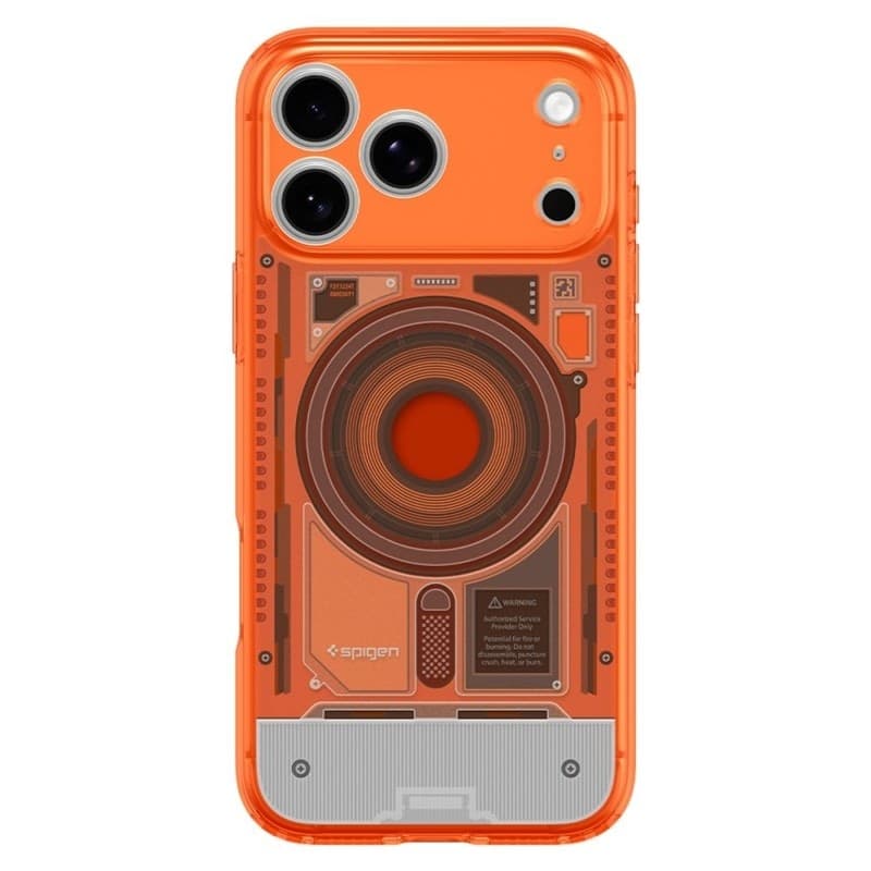 Spigen Ultra Hybrid Mag MagSafe - Custodia per iPhone 18 Pro / 17 Pro (C-One Tangerine) - 3