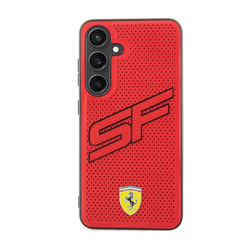 Ferrari Big SF Perforated - Case for Samsung Galaxy S24+ (Red) - 3