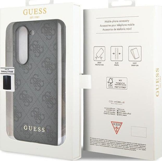 Guess 4G Charms Collection - Samsung Galaxy Z Fold 5 Case (Grey) - 7
