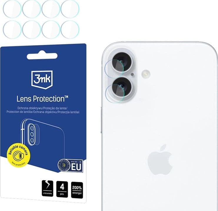 3mk Lens Protection - Camera Lens Glass for iPhone 17 (4 sets)
