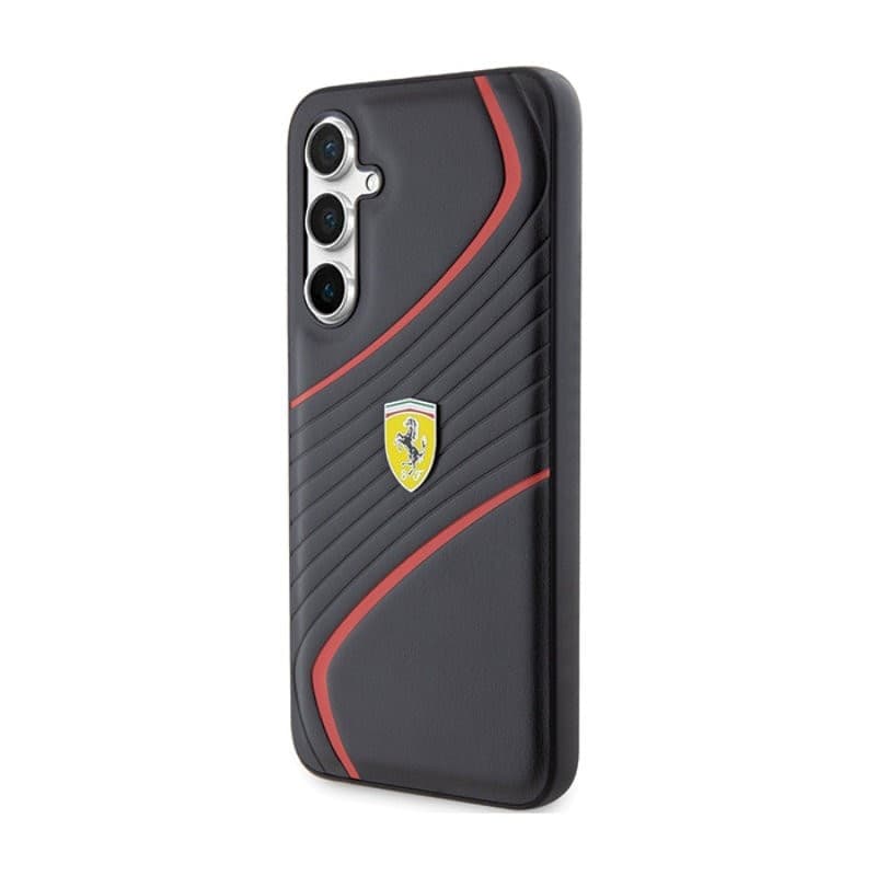 Ferrari Twist Metal Logo - Samsung Galaxy S23 FE Case (black) - 2