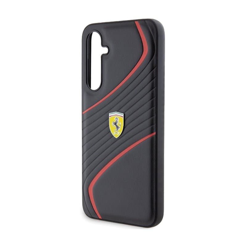 Ferrari Twist Metal Logo - Samsung Galaxy S23 FE Case (black) - 5