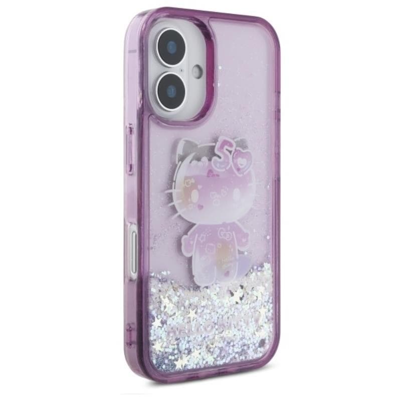 Hello Kitty Liquid Glitter 50TH Anniversary Party - Case for iPhone 16 (purple) - 4