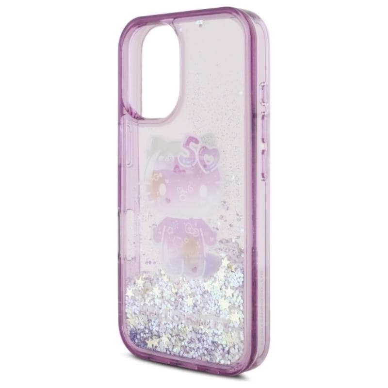 Hello Kitty Liquid Glitter 50TH Anniversary Party - Case for iPhone 16 (purple) - 6