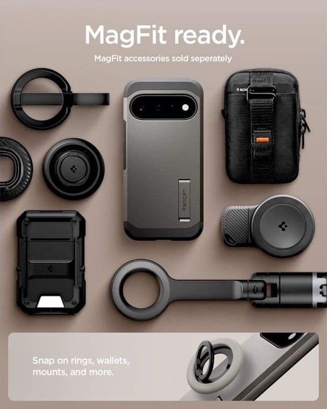 Spigen Tough Armor Mag MagSafe - Custodia per Google Pixel 11 (Gunmetal) - 9