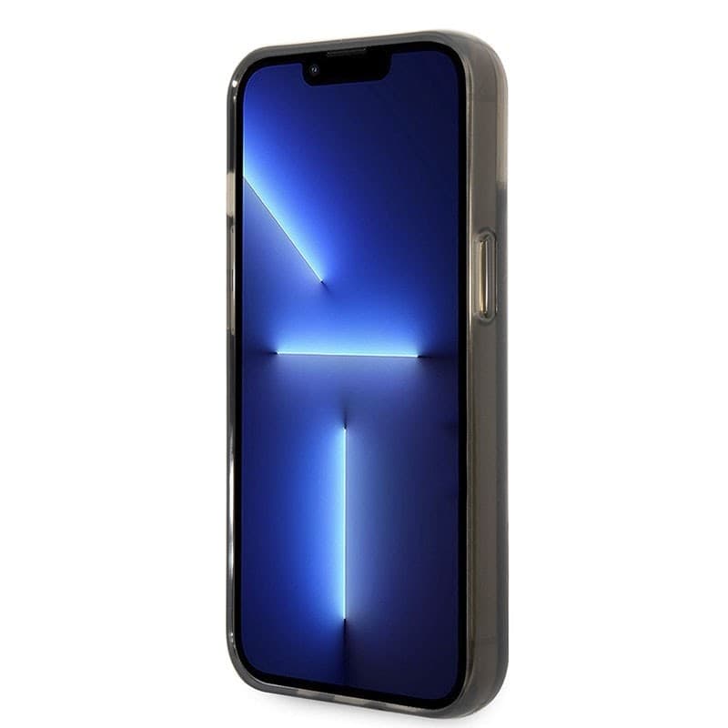 Karl Lagerfeld Liquid Glitter Translucent Elongated Logo Case - Case for iPhone 14 Plus (Black) - 4