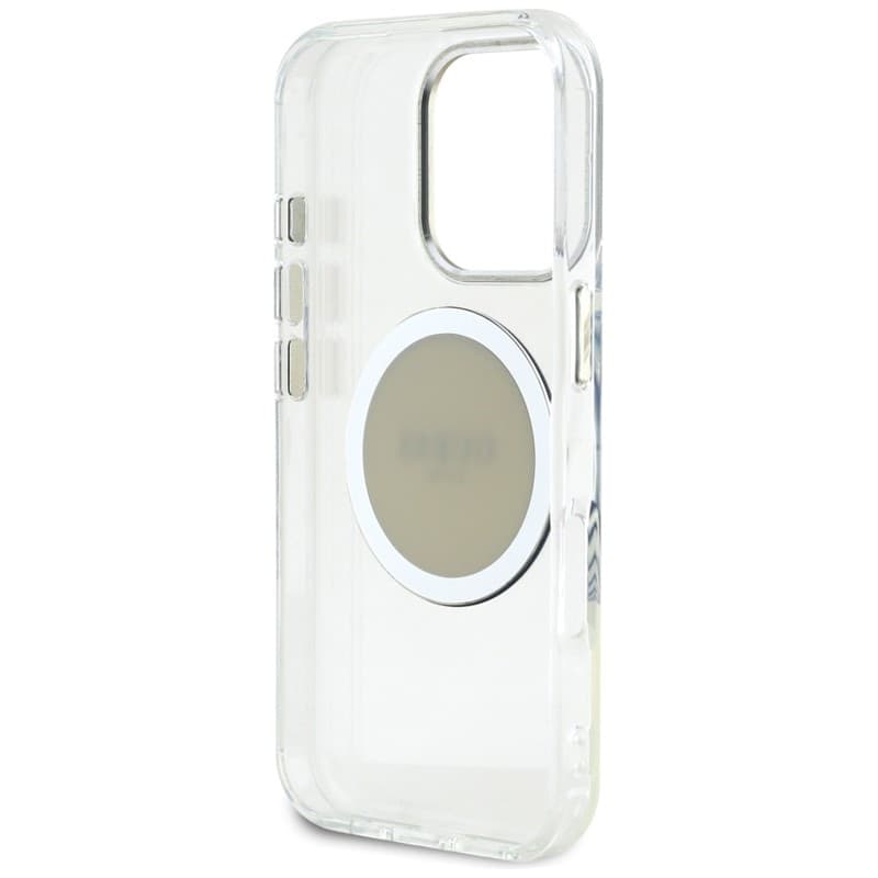 Guess IML Metal Colored Circle Classic Logo MagSafe - Case for iPhone 16 Pro (gray) - 7
