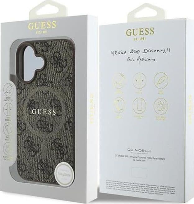 Guess 4G Ring Classic Logo MagSafe - Case iPhone 16 Plus (brown) - 8