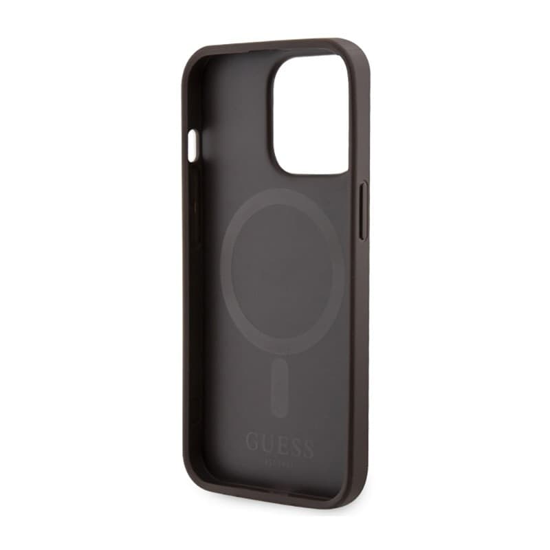 Guess 4G Printed Stripes MagSafe - Case for iPhone 13 Pro Max (Brown) - 7
