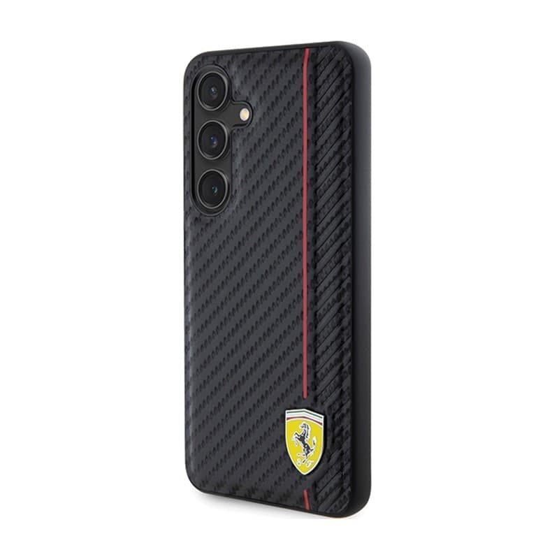 Ferrari Carbon Printed Line - Case for Samsung Galaxy S24 (black) - 2