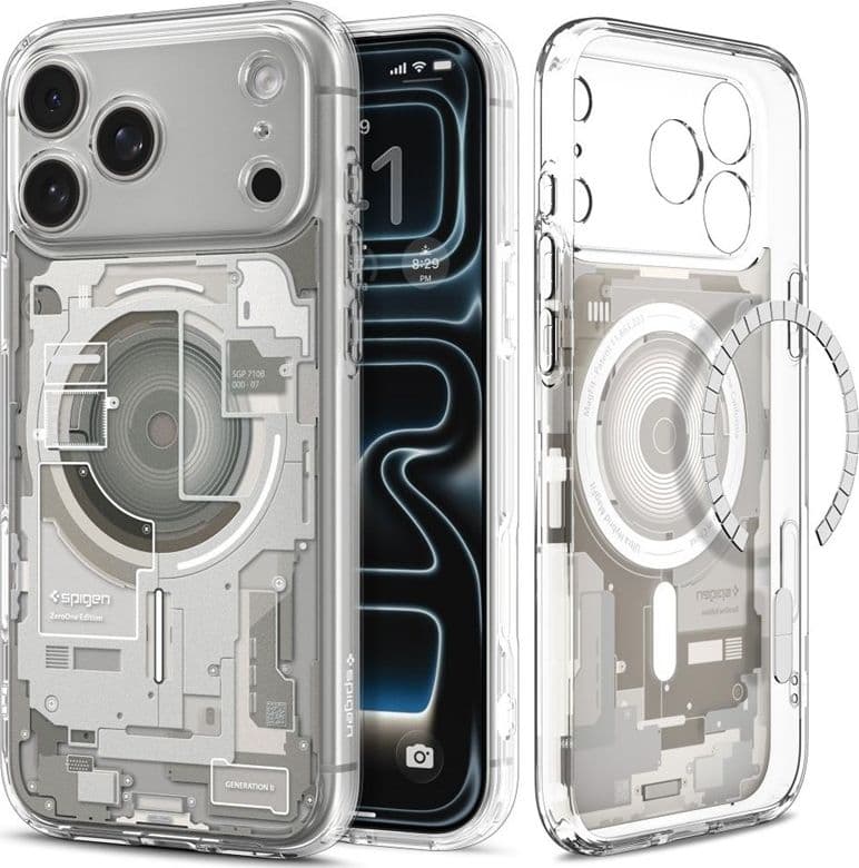 Spigen Ultra Hybrid Mag MagSafe - Custodia per iPhone 18 Pro Max / 17 Pro Max (Zero One Natural Titanium) - 2
